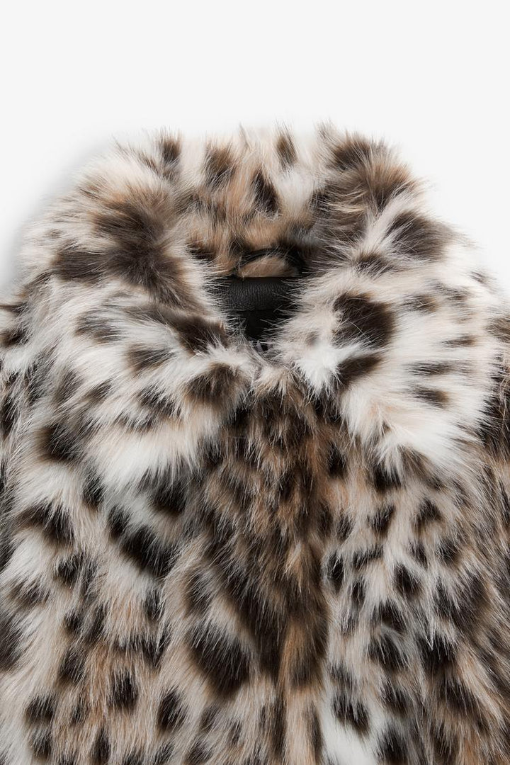 GIACCA IN FINTA PELLICCIA LEOPARDO
