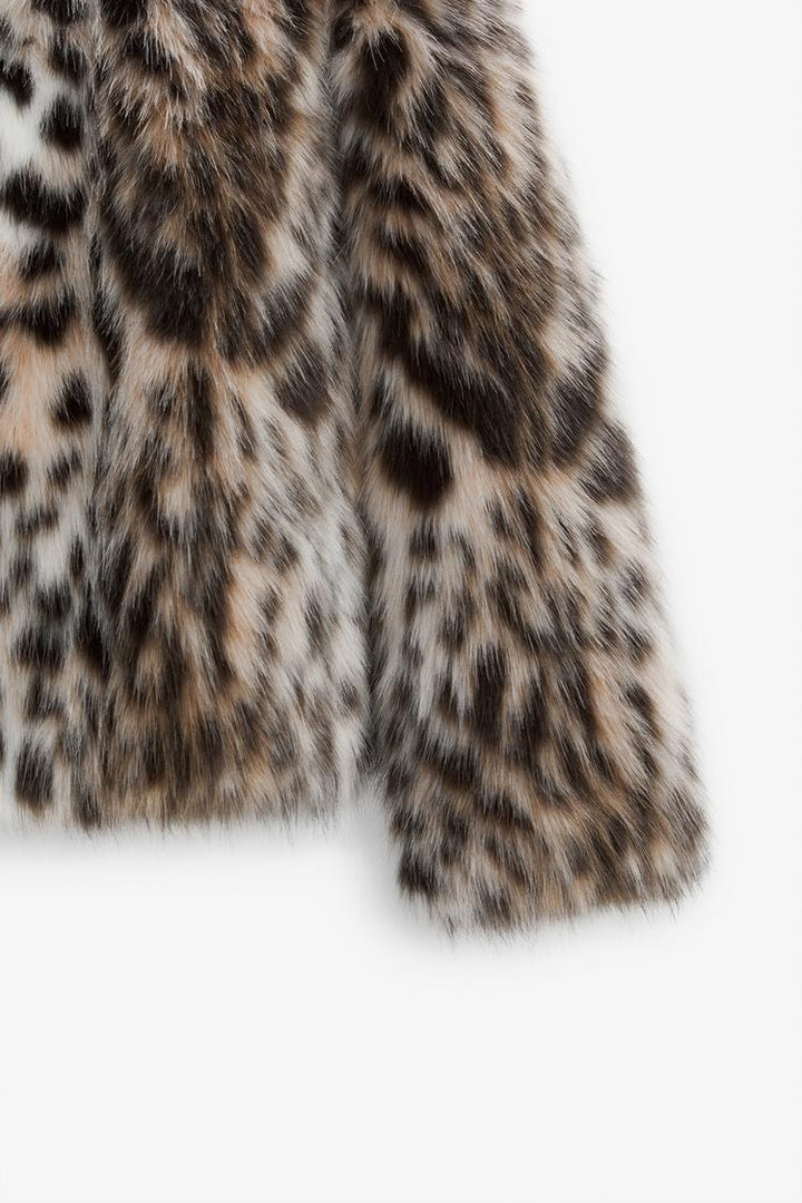 GIACCA IN FINTA PELLICCIA LEOPARDO