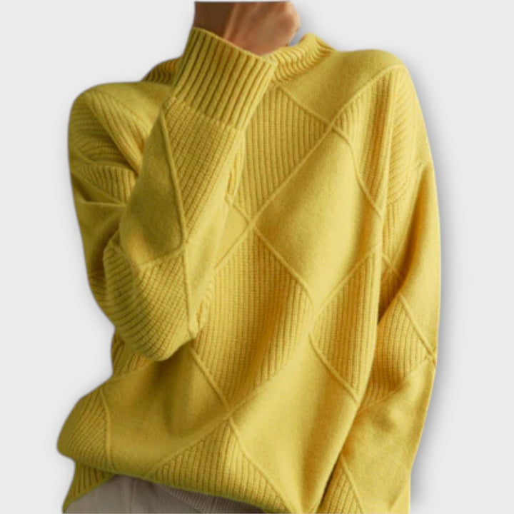 Melanie - Maglione con Collo Alto Confortevole