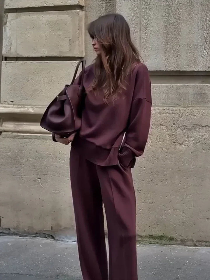 Serena - Completo coordinato di felpa dal taglio ampio