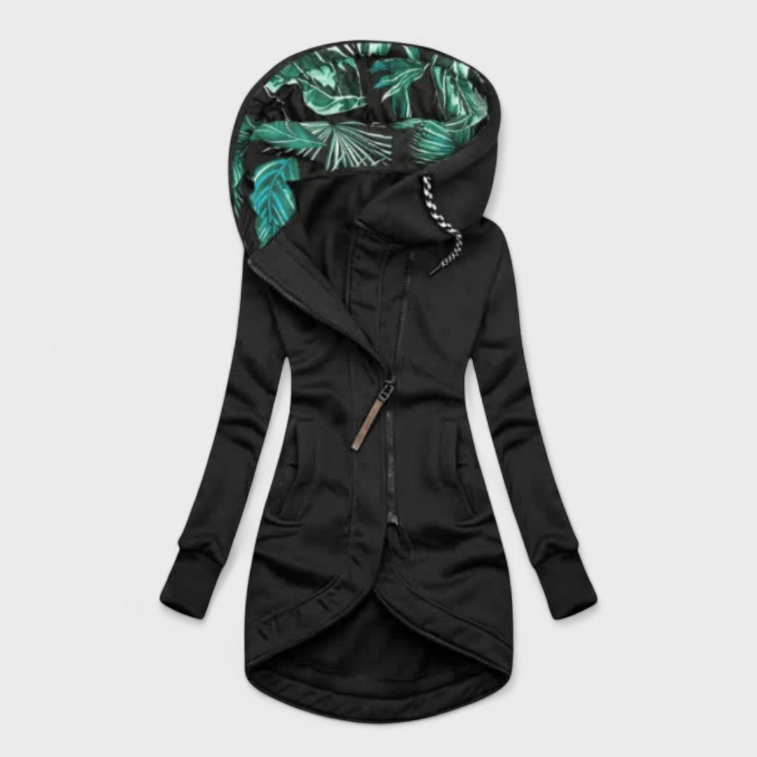 Eleonora™ – Cappotto Invernale con Zip Asimmetrica