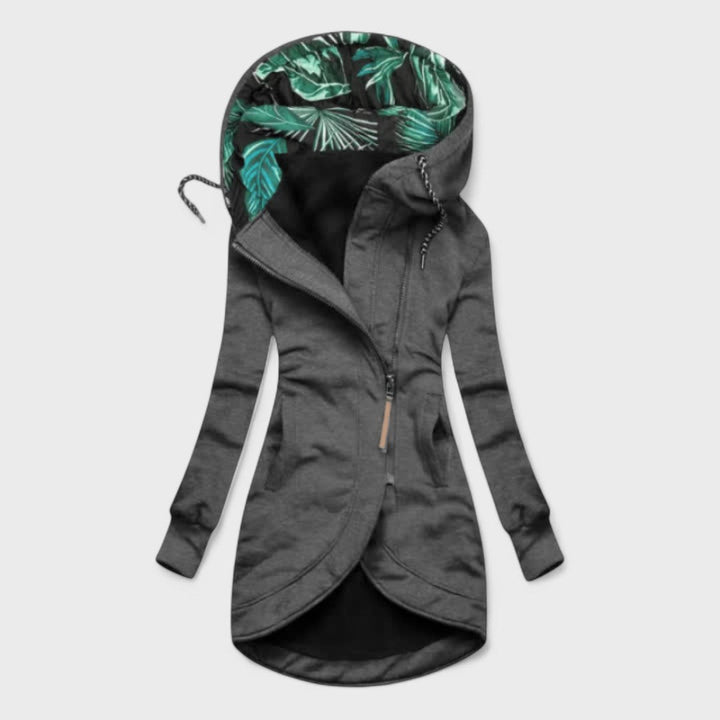 Eleonora™ – Cappotto Invernale con Zip Asimmetrica