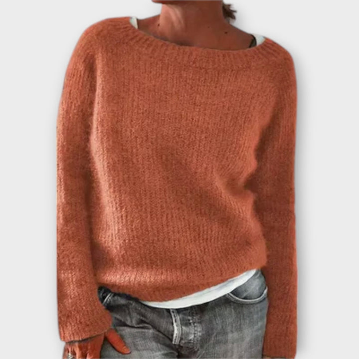 Regine – Maglione a Maglia di Colore Solido