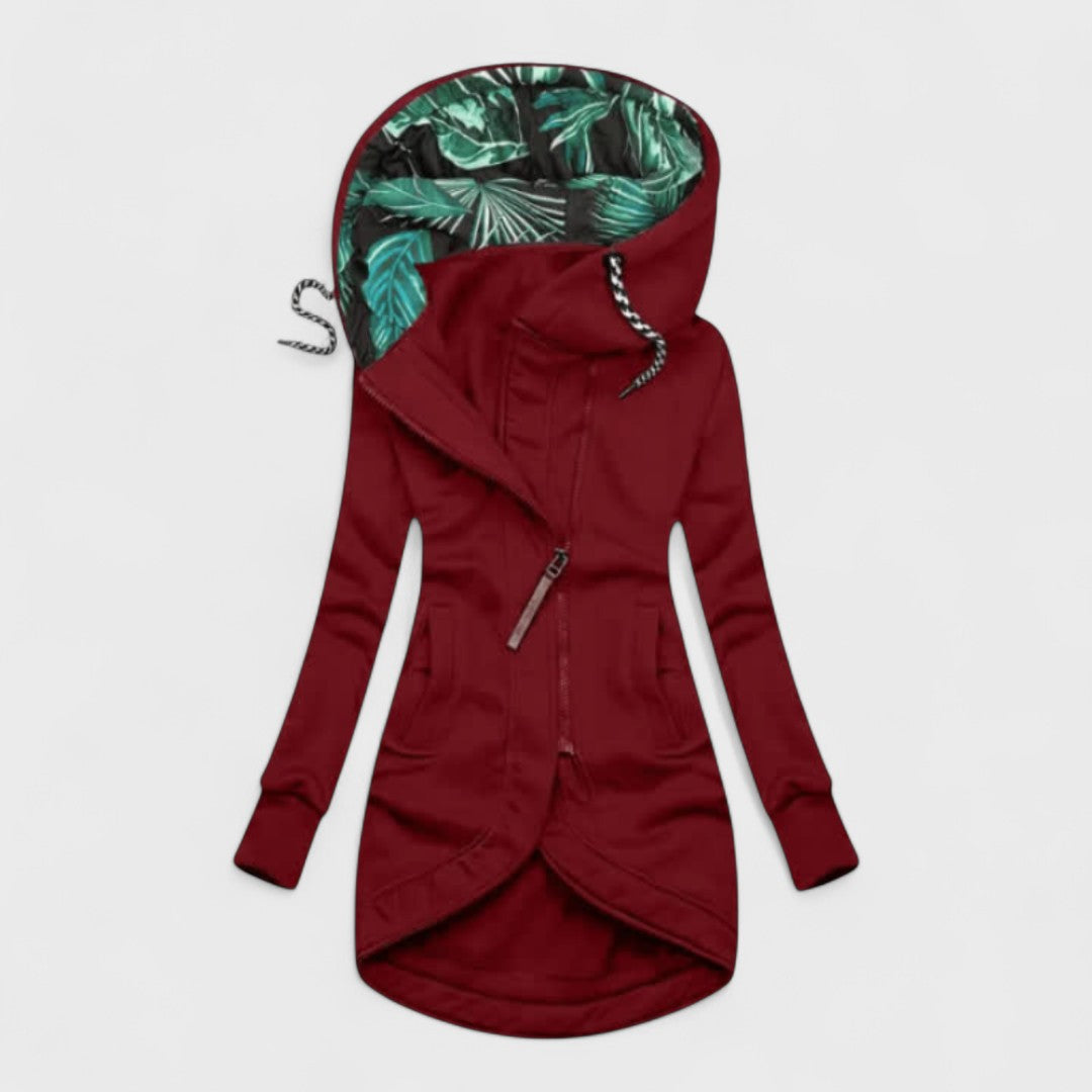 Eleonora™ – Cappotto Invernale con Zip Asimmetrica
