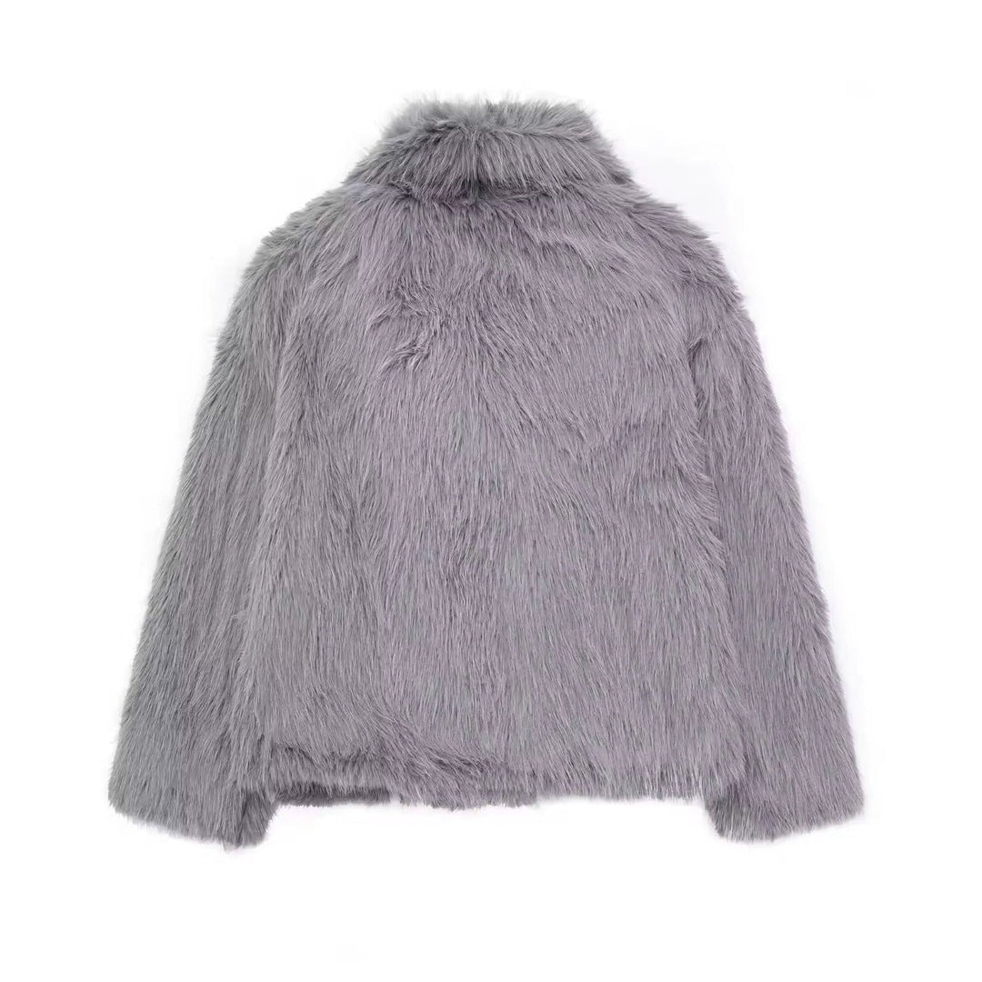 FIORA - Giacca Puffer Effetto Pelliccia