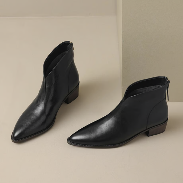Camille | Stivaletti di Lusso con Tacco Basso