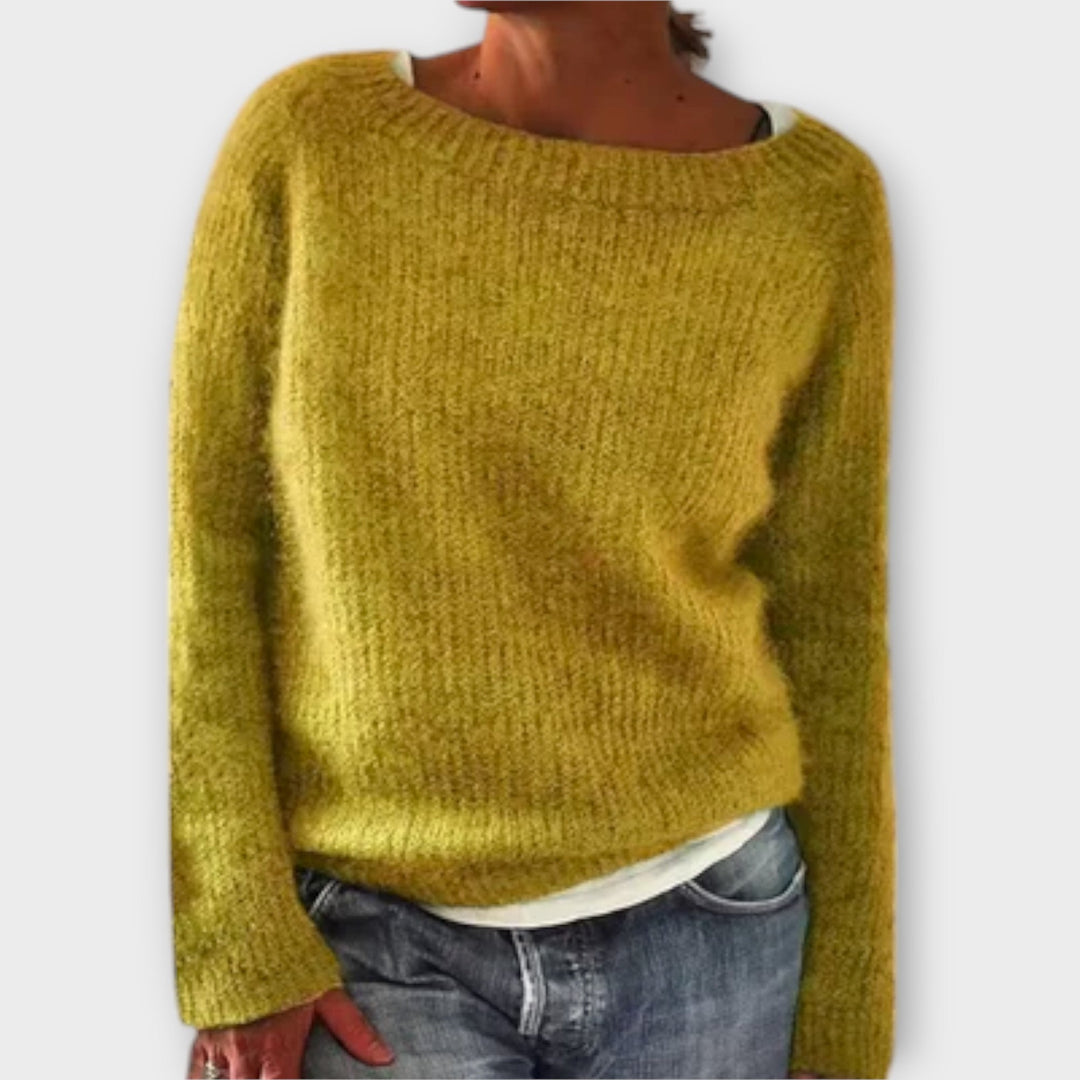 Regine – Maglione a Maglia di Colore Solido