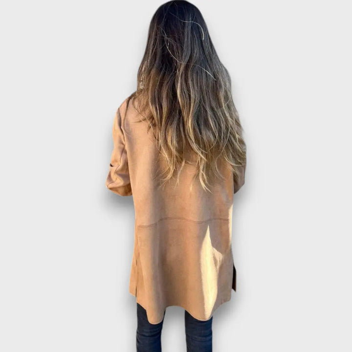 Eloise – Blazer-Cardigan Morbido in Cammello