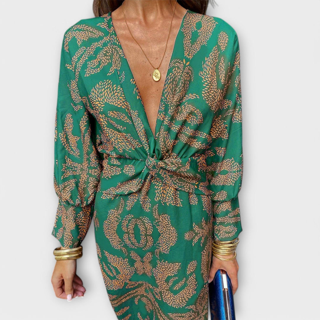 Oriana - Elegante vestito con maniche lunghe