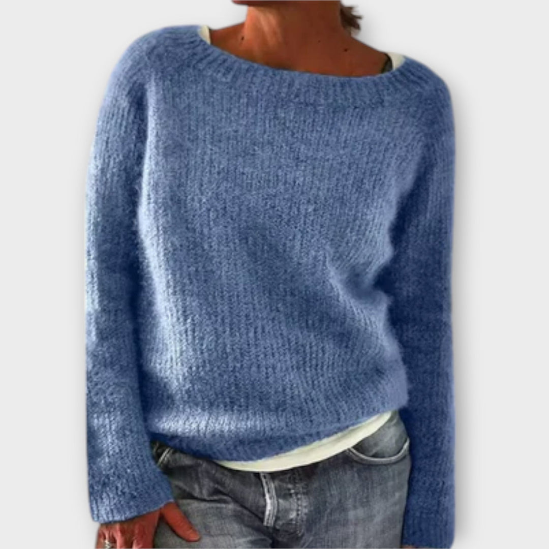 Regine – Maglione a Maglia di Colore Solido