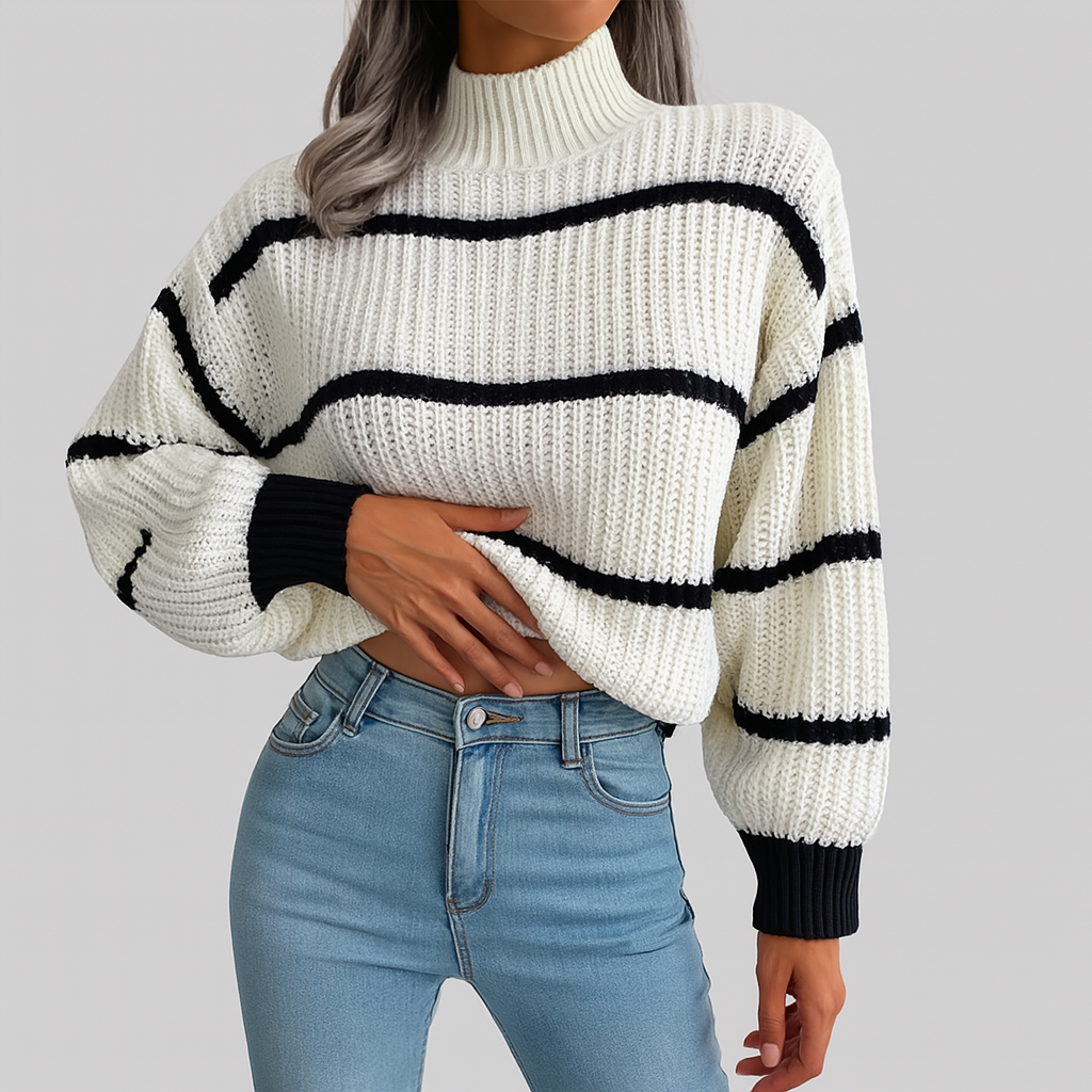 Sarah - Maglione a Collo Alto Couture