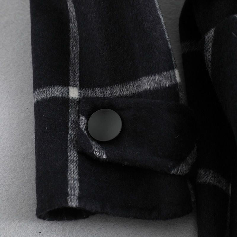allegra™ | Cappotto Elegante a Quadri in Lana