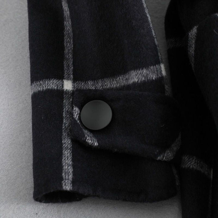 allegra™ | Cappotto Elegante a Quadri in Lana
