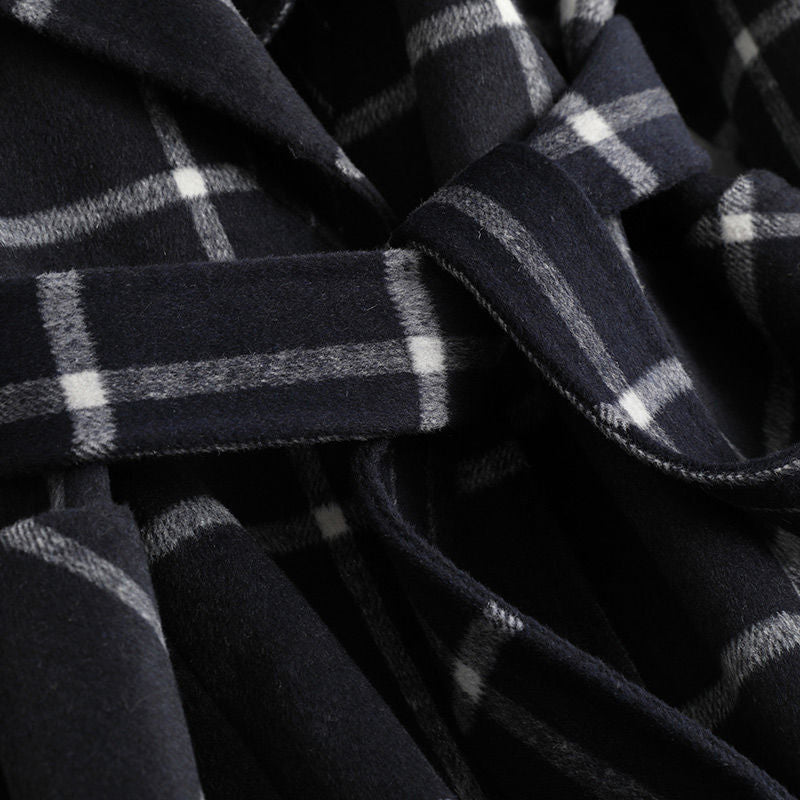 allegra™ | Cappotto Elegante a Quadri in Lana