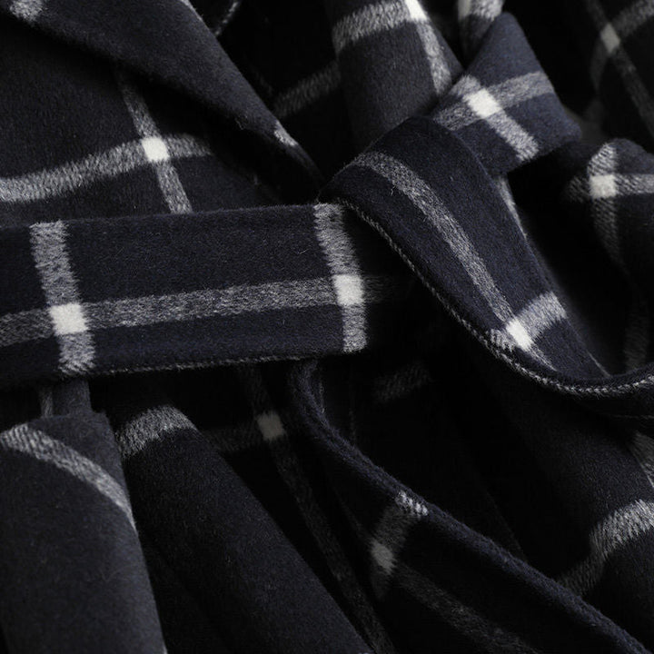 allegra™ | Cappotto Elegante a Quadri in Lana