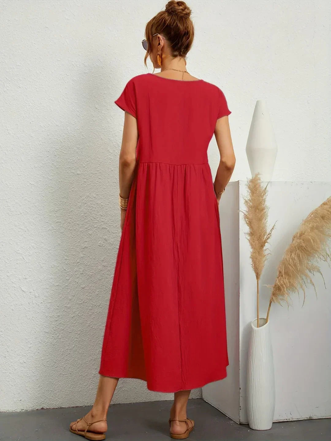 Gabrielle™ — Abito midi fluido dall'eleganza senza tempo