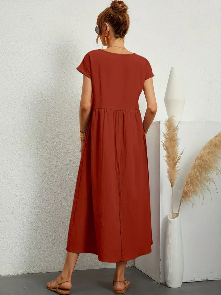 Gabrielle™ — Abito midi fluido dall'eleganza senza tempo