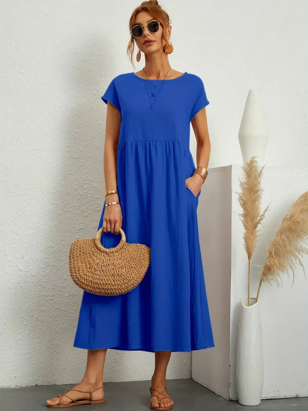 Gabrielle™ — Abito midi fluido dall'eleganza senza tempo
