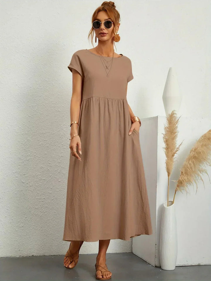 Gabrielle™ — Abito midi fluido dall'eleganza senza tempo
