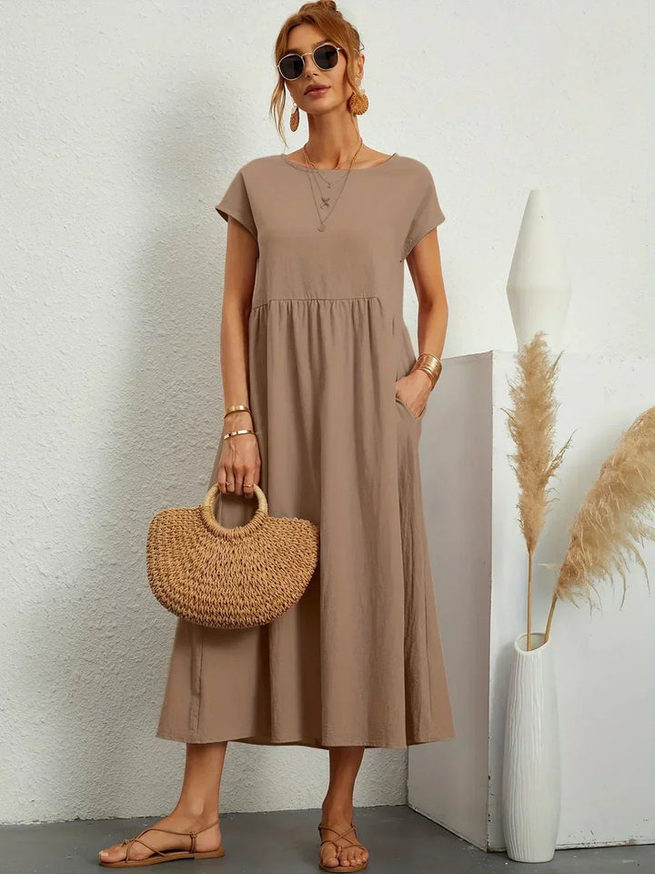 Gabrielle™ — Abito midi fluido dall'eleganza senza tempo