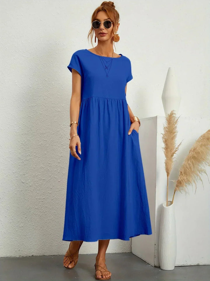 Gabrielle™ — Abito midi fluido dall'eleganza senza tempo