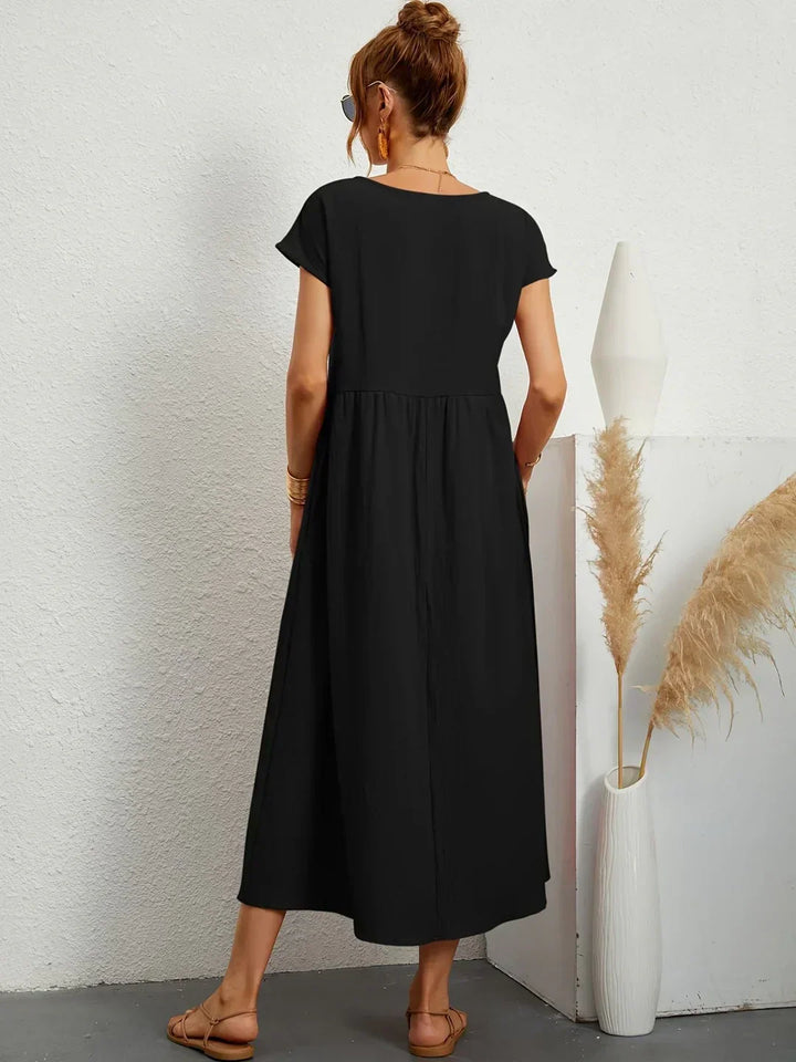 Gabrielle™ — Abito midi fluido dall'eleganza senza tempo