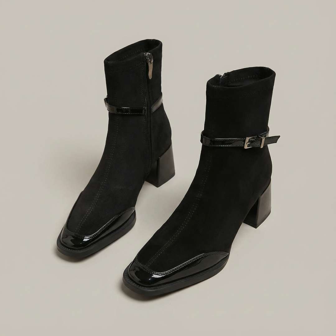Romany | Stivaletti Eleganti in Eco-Suede con Tacco Medio