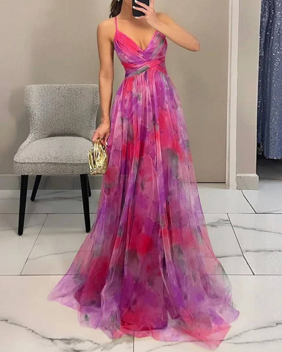 Ravelli | Abito lungo “Eleganza floreale” (EDIZIONE LIMITATA!)