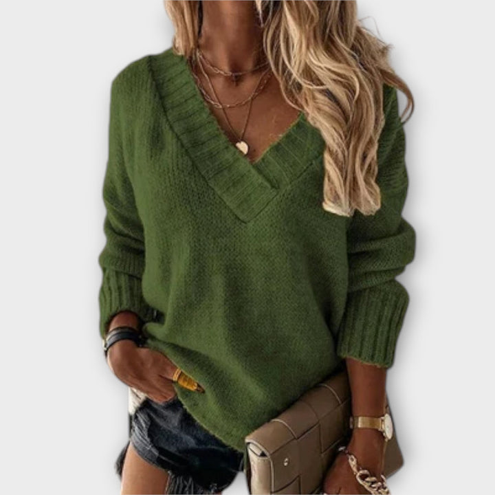 Jane - Maglione V-Neck Accogliente