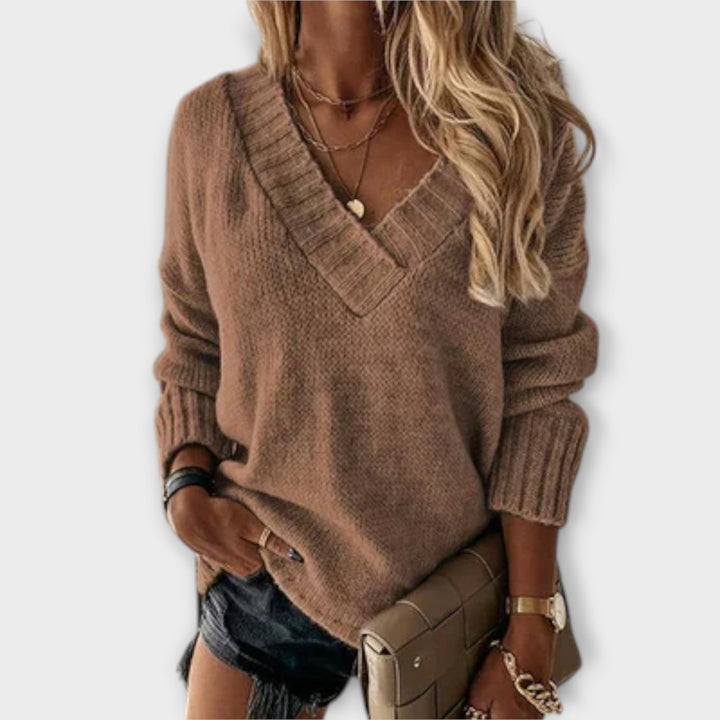 Jane - Pullover V-Schnitt Morbido