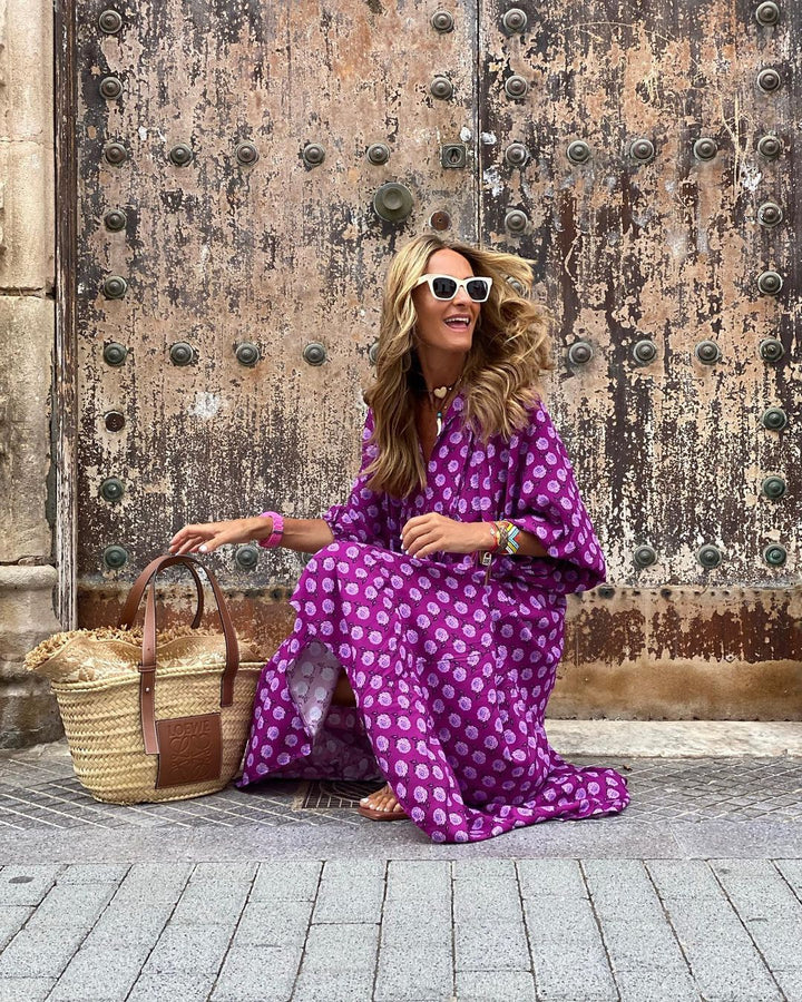Chiara™ - Abito lungo bohémien: Comfort eccezionale, stile magnifico