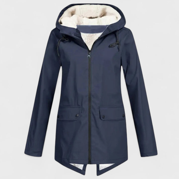 Astrid - Parka antipioggia foderato in pile