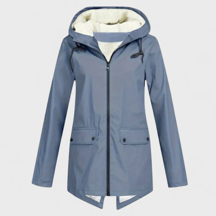 Astrid - Parka antipioggia foderato in pile