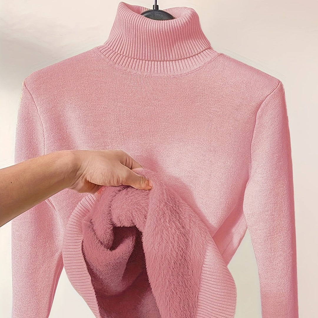 Zoe - Maglione con Collo Alto Morbido