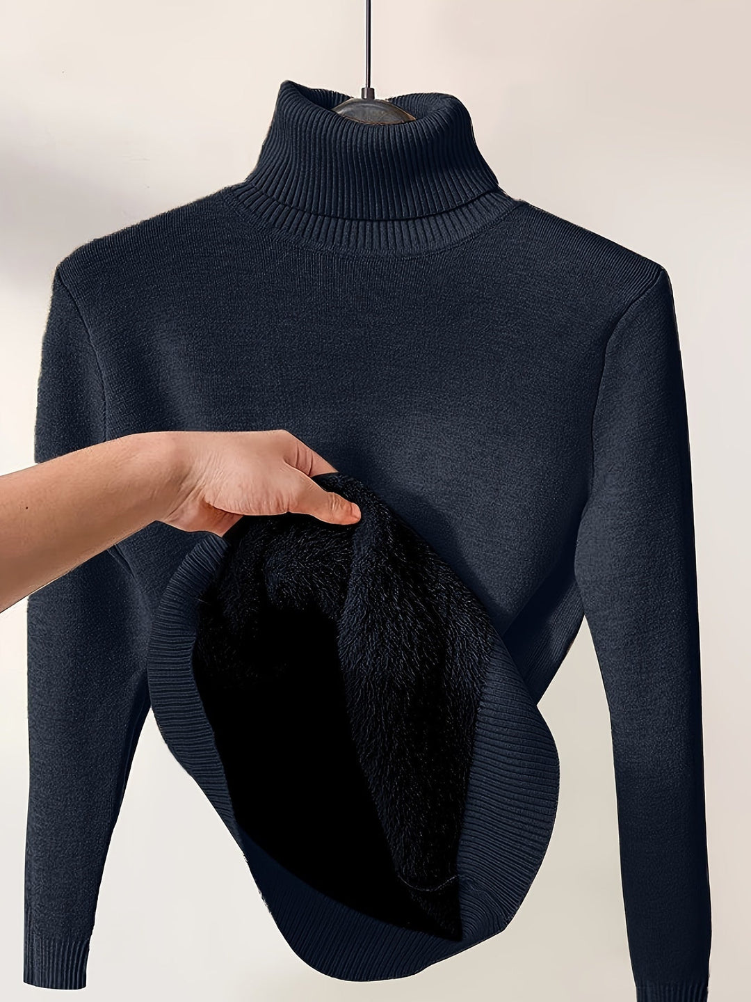 Zoe - Maglione con Collo Alto Morbido