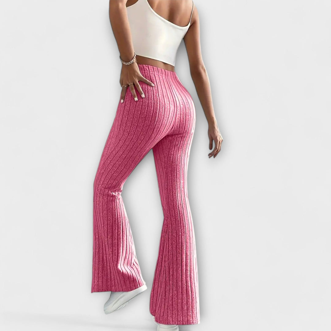 Luretta – Pantaloni svasati con struttura fine