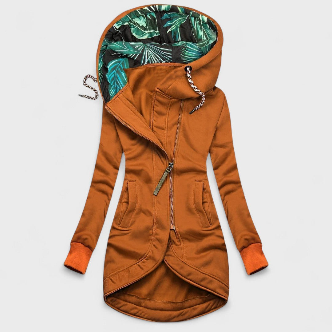 Eleonora™ – Cappotto Invernale con Zip Asimmetrica